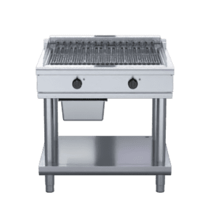 Waldorf 800 Series CHL8900ED-LS - 900mm Electric Chargrill Low Back Version - Leg Stand