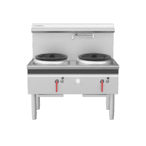 Cobra CW2H-CC - 1200mm Gas Waterless Wok with 2 Chimney burners