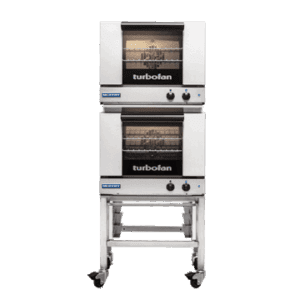 Turbofan E22M3/2 - Half Size Tray Manual Electric Convection Ovens Double Stacked