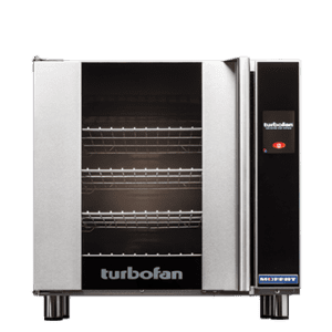 Turbofan E32T4 - Full Size Electric Convection Oven Touch Screen Control on a Stainless Steel Stand
