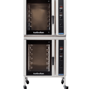 Turbofan E35D6-30/2 - Full Size Digital / Electric Convection Ovens with Adjustable Feet Base Stand Double Stacked