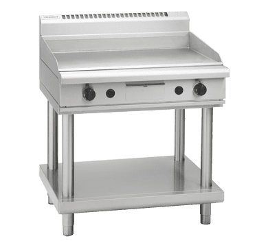 Waldorf 800 Series GPL8900G-LS - 900mm Gas Griddle Low Back Version – Leg Stand
