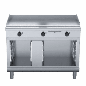Waldorf 800 Series GPL8120E-CB - 1200mm Electric Griddle Low Back Version - Cabinet Base