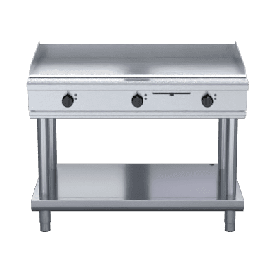Waldorf 800 Series GPL8120E-LS - 1200mm Electric Griddle Low Back Version - Leg Stand