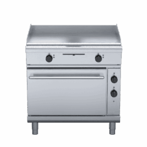 Waldorf 800 Series GPL8910EC - 900mm Electric Griddle Convection Oven Range Low Back Version