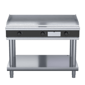 Waldorf Bold GPLB8120E-LS - 1200mm Electric Griddle Low Back Version - Leg Stand