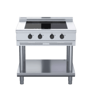 Waldorf 800 Series INL8400F-LS - 900mm Electric Induction Cooktop Low Back Version - Leg Stand