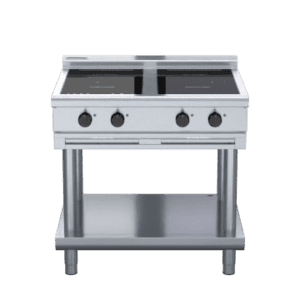 Waldorf 800 Series INL8400R3-LS - 900mm Electric Induction Cooktop Low Back Version - Leg Stand