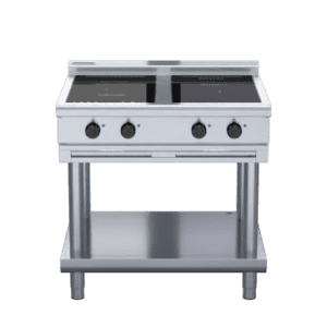 Waldorf 800 Series INL8400R3F-LS - 900mm Electric Induction Cooktop Low Back Version - Leg Stand