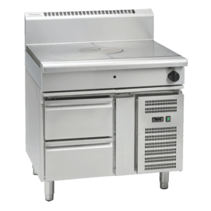Waldorf 800 Series RN8100G-RB - 900mm Gas Target Top - Refrigerated Base