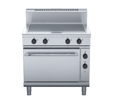 Waldorf 800 Series RN8114E - 900mm Electric Solid Top Static Oven Range