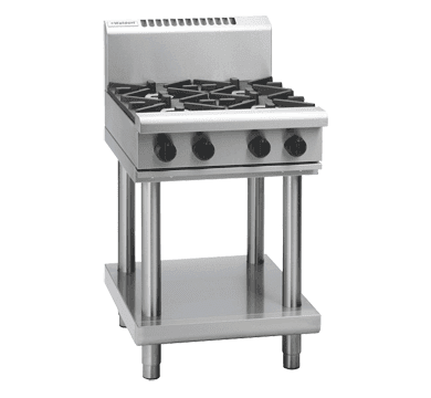 Waldorf 800 Series RNL8406G-LS - 600mm Gas Cooktop Low Back Version – Leg Stand
