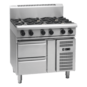 Waldorf 800 Series RNL8609G-RB - 900mm Gas Cooktop Low Back Version – Refrigerated Base