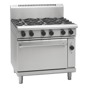 Waldorf 800 Series RNL8610GEC - 900mm Gas Range Electric Convection Oven Low Back Version