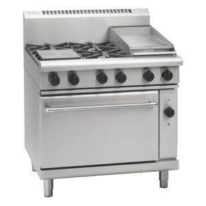 Waldorf 800 Series RNL8613GEC - 900mm Gas Range Electric Convection Oven Low Back Version