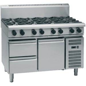 Waldorf 800 Series RNL8803G-RB - 1200mm Gas Cooktop Low Back Version – Refrigerated Base