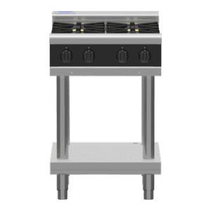 Waldorf Bold RNLB8400G-LS - 600mm Gas Cooktop Low Back Version - Leg Stand