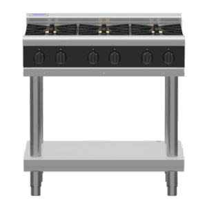Waldorf Bold RNLB8606G-LS - 900mm Gas Cooktop Low Back Version - Leg Stand