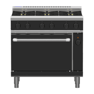 Waldorf Bold RNLB8613GEC - 900mm Gas Range Electric Convection Oven Low Back Version