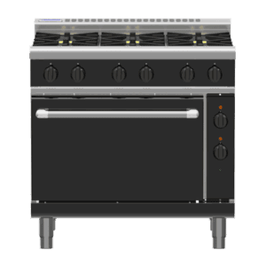 Waldorf Bold RNLB8613GE - 900mm Gas Range Electric Static Oven Low Back Version