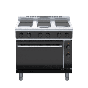 Waldorf Bold RNLB8610SEC - 900mm Electric Sealed Hobs Range Convection Oven Low Back Version