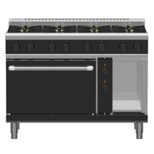 Waldorf Bold RNLB8810GE - 1200mm Gas Range Electric Static Oven Low Back Version