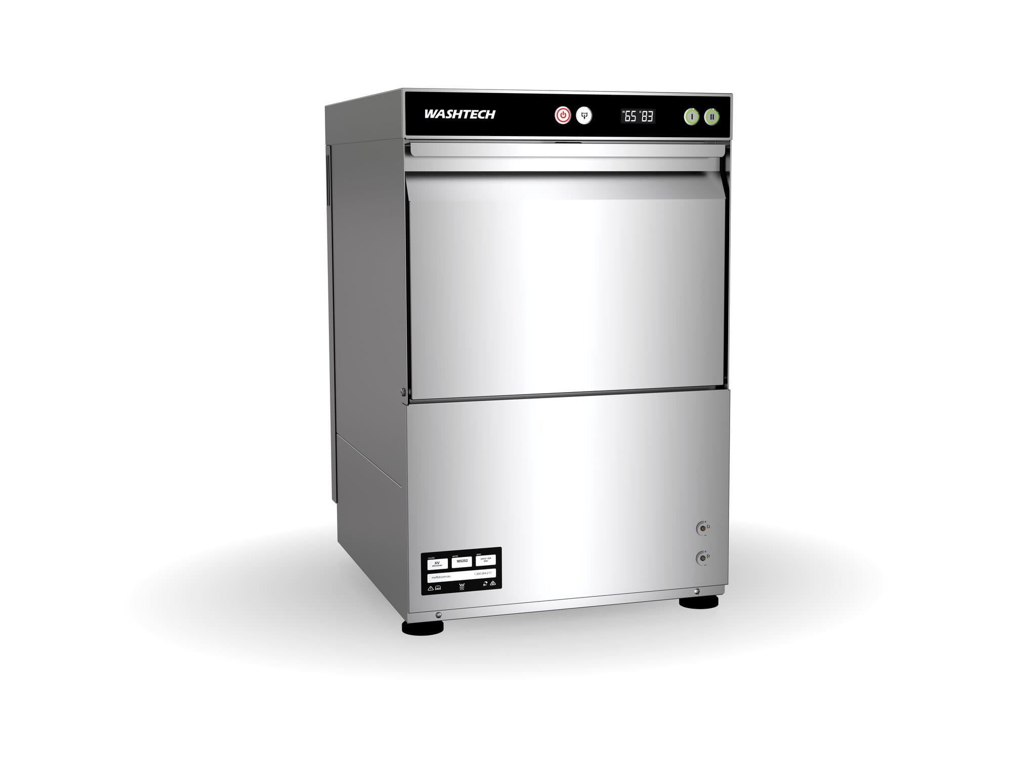 Washtech XV - Compact Undercounter Dishwasher - 450mm Rack
