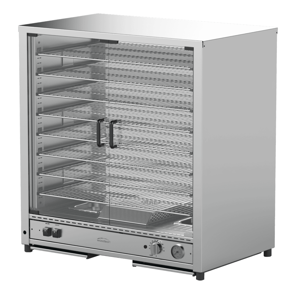 Woodson Capacity - 200 Pies* Glass Swing Doors - Control Side W.PIP200B