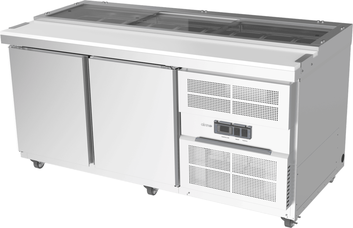Airex 2 x Solid Doors Capacity - 9 x 1/3 GN, 100mm deep pans AXR.SW.1740