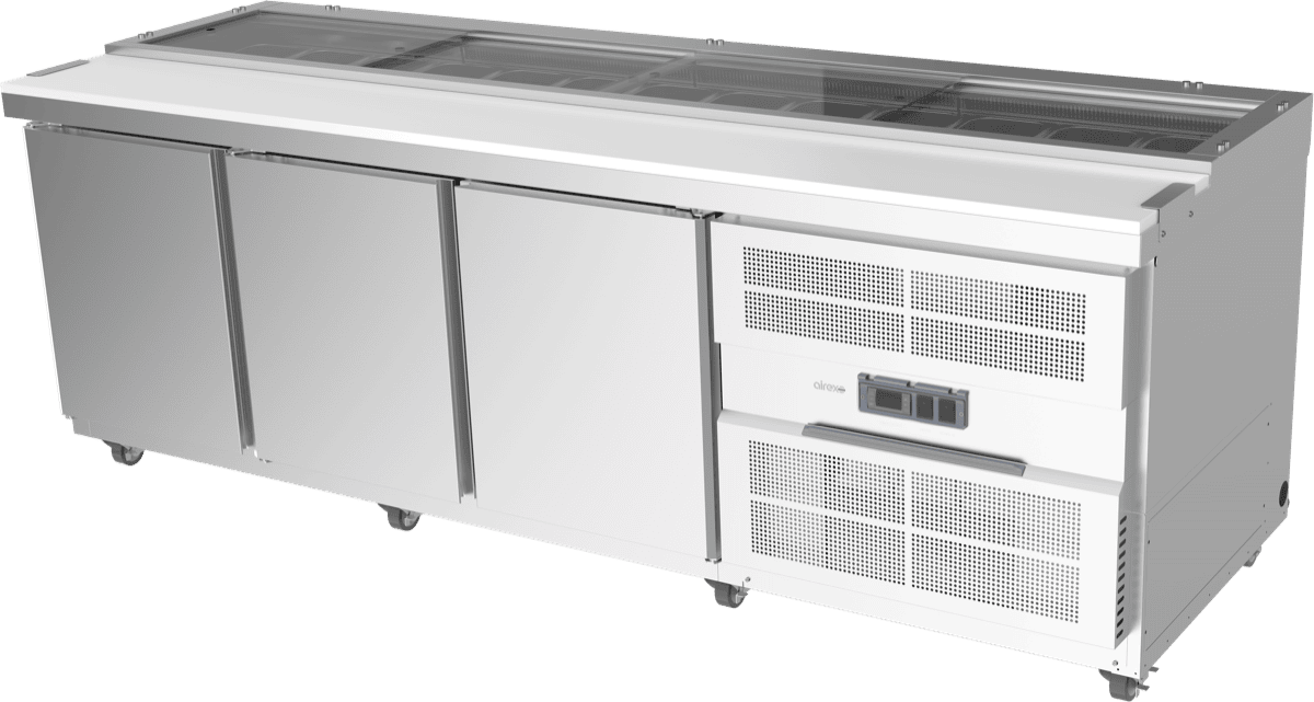 Airex 3 x Solid Doors Capacity - 13 x 1/3 GN, 100mm deep pans AXR.SW.2450
