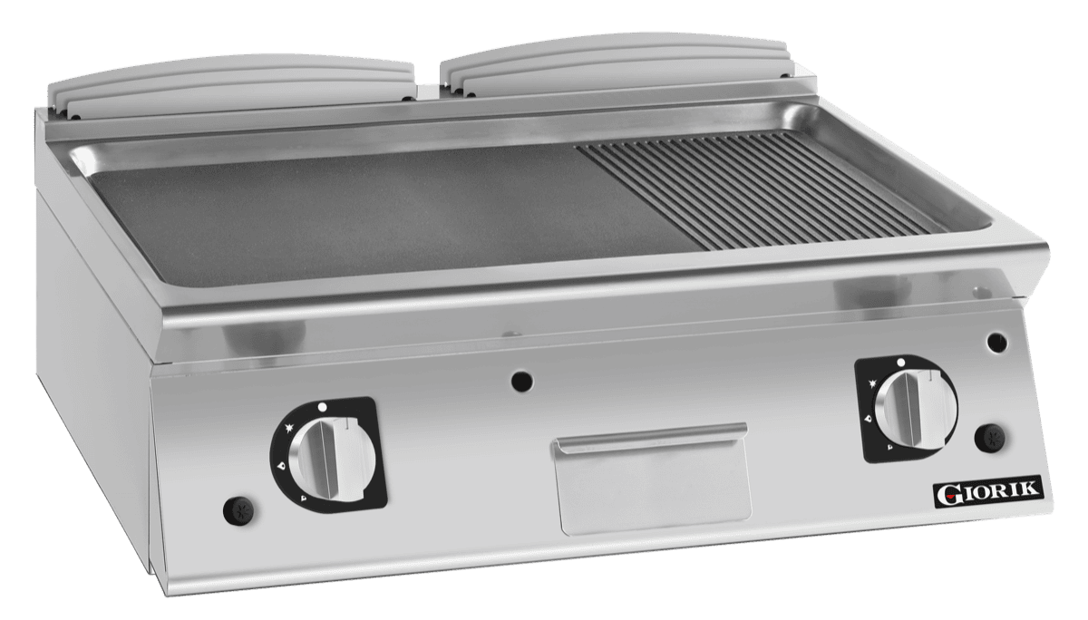Giorik 800mm - Smooth/Ribbed Mild Steel Plate Countertop FMG741TFT
