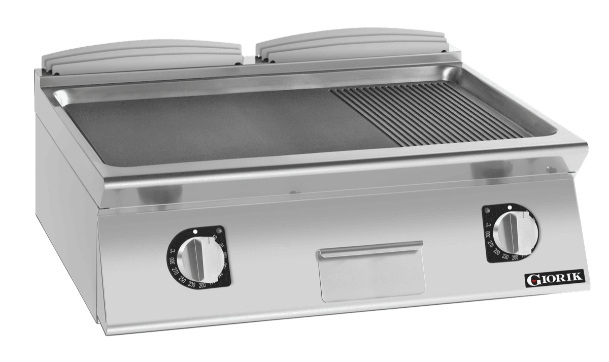 Giorik 800mm - Smooth/Ribbed Mild Steel Plate Countertop FME741TFT