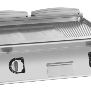 Giorik 800mm - Smooth/Ribbed Satin Chrome Plate Countertop FME941TCRXT
