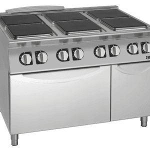 Giorik 6 x Square Hot Plates / Standard Electric Oven 4.3kW CE96QET