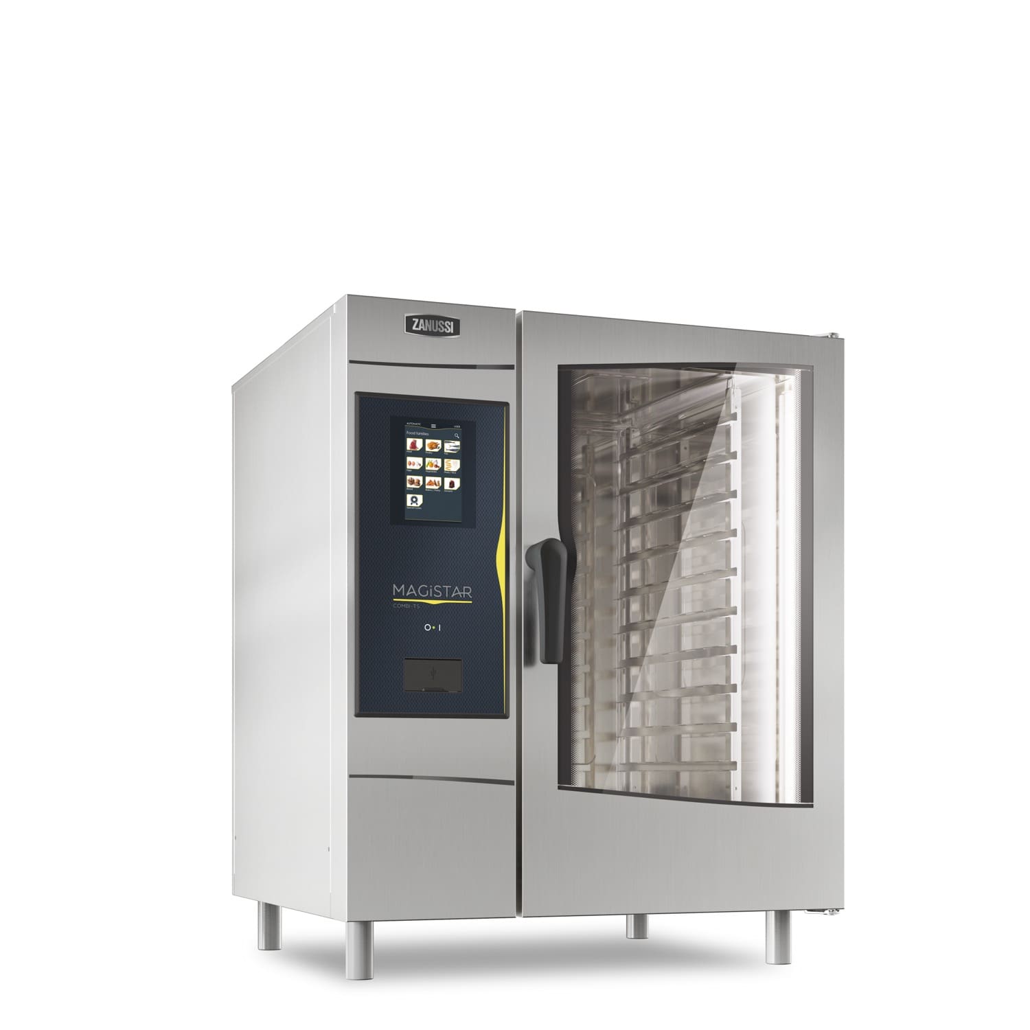Zanussi 10 GN 1/1 Electric Combi (10 Trays). Touch Screen, Boiler Generated Steam