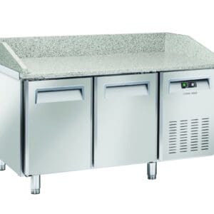 Saltas Marble Top Pizza Fridge 2 Door